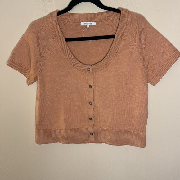 Madewell Linden Scoop Sweater Tee - Peach Size S - Picture 2 of 6